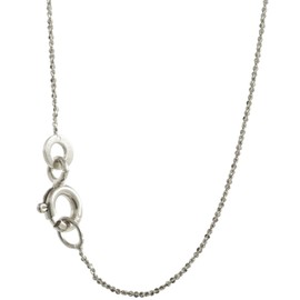 1.4 mm 42 cm Silver Necklace Criss-Cross Chain Solid 925 Sterling Silver High Quality Silver Chain 2.5 g, Silver
