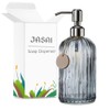 JASAI 18 Oz Vertical Stripes Kitchen Soap Dispenser with 304