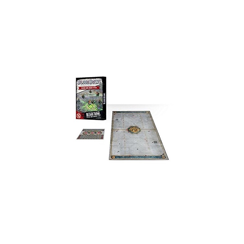 Games Workshop Warhammer Blood Bowl Skaven and Dwarf Pitch Set