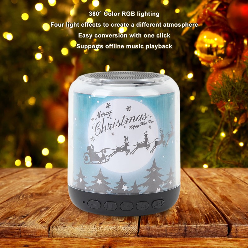 Wireless Bluetooth Speaker Christmas Look HD Stero Sound Portable Speaker