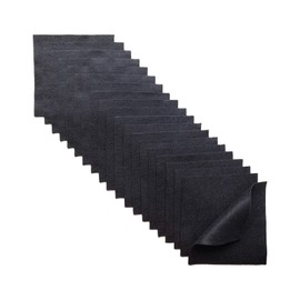 Jtnohx Soft Felt Fabric, Flexible Craft Felt, Felt Panels for Crafts, 1.4 mm Thick 15 x 15 cm Coloured Felt for Sewing Projects and DIY (Black)