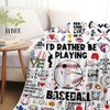 Baseball Blanket Gifts for Boys Men Baseball Coach Gifts Bedding