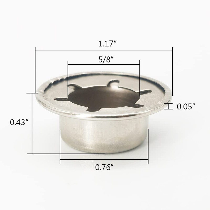 Alamic Push on Pushnut Cap Stud 5/8 Inch Axle Cap