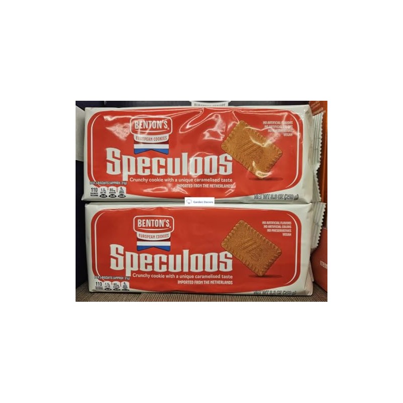 Bentons European Cookies Speculoos 8.8oz 250g (Two Bags)