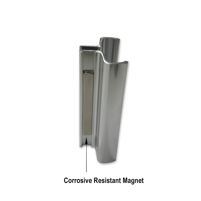 Gordon Glass® 3-3/4" Bright Chrome Frameless Shower Door Handle with