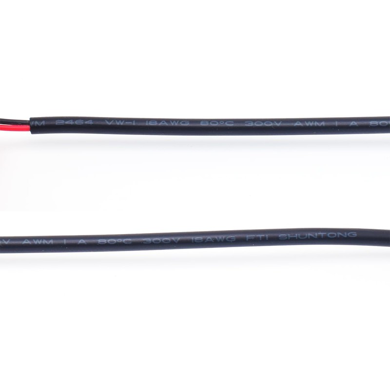 ELNONE 18AWG 2PCS USB 2 Wire Pigtail Cable,0.3M/1FT USB 2.0