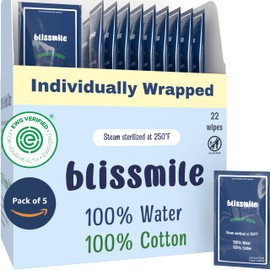 Mini Travel Wipes - 100% Water, Individually Wrapped - Hand, Face & Body - Unscented Wet Wipes for Baby & Adult with Sensitive Skin - Individual Feminine Wipes for Women - On the Go Essentials - 110ct