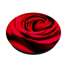 Fire Fit Designs Red PopSocket Pop Grip for Phone and Tablet - Swappable Top - Cute Red PopSocket for Women, Girls, and Teens - Christmas and Birthday Gift