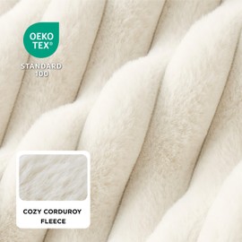 Bedsure Orthopedic Dog Beds for Extra Large Dogs, Waterproof Memory Foam XL Pet Bed with Sides, Non-Slip and Egg-Crate Foam Big Dog Couch Sofa with Washable Removable Corduroy Cover, Cream