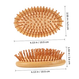 Baluue Bamboo Scalp Massage Comb Natural Bamboo Detangling Hair Brush for All Hair Types Gentle Scalp Safe Material for Men Women and Boys and Girls