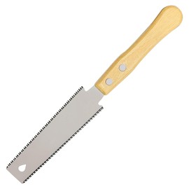 Wonglea Mini Hand Saw Woodworking Tools,6 Inch Double Edges Flexible Flush Cut Saw,TPI 17/11 SK5 Blade Small Pull Saw for Craft, Flat Cutting Trim