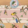 Seliem Spring Summer Birds Table Runner, Chickadee Bluebird Goldfinch Sparrow