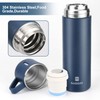 Vacuum Insulated Flask 500ml/17.6oz Stainless Steel Thermo Bottle with Cup