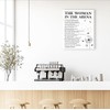 Gwisml The Woman In The Arena Wall Decor,Inspirational Quotes Canvas