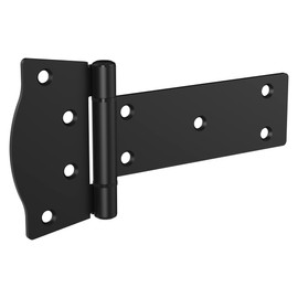 National Hardware N166-030 6-in Mountain Modern T Black Gate Hinge, 2 Count