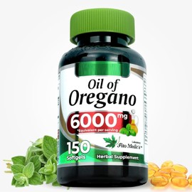 Oregano Oregano Oil 6000mg 150gels Contains Carvacrol
