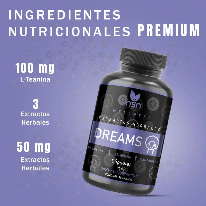 Suplemento Pasiflora Valeriana Teanina Nsn Cápsulas Sabor