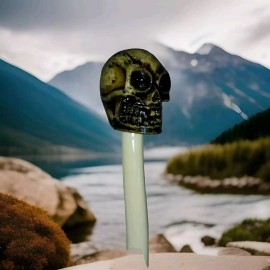 Unbranded Vintage Skull Ballpoint Pen Old Store Stock "Read Description!"