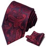 MOGU Men's Gift Tie Set Necktie Pocket Squares Tie Clips