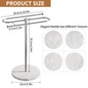 STWWO Countertop Towel Stand Free Standing with Marble Base, S-Shape