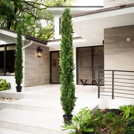 Better Homes & Gardens 9’ Topiary Cedar Pine Artificial Tree Home Decor UV Indoor/Outdoor