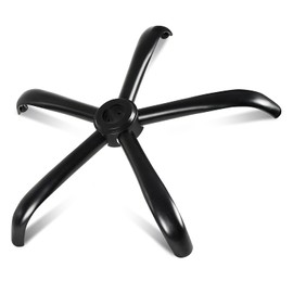 MASTERY MART Heavy Duty Office Chair Base Replacement, 2500 Lbs, 28"(70 cm), Metal Desk Chair Base Replacement Parts with Universal Gas Cylinder Hole and Casters Sockets, Matte Black