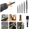 Reverse Tap Set, Set of 6, Hexagonal Shaft Screw Removal