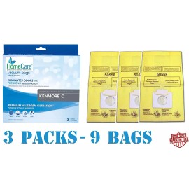 Home Care Kenmore 9 Fresh Breeze Kenmore 5055 Canister Vacuum Bags, 9 pack of Scented Bags