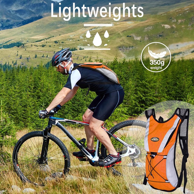 XFLYP Hydration Backpack with 2L Hydration Bladder, 5L Ultralight Hydration