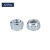 sourcing map 12Pcs 5/16"-24 Nylon Insert Hex Lock Nuts, Carbon
