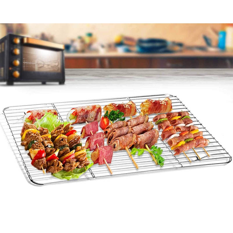 TeamFar Baking Cooling Rack Set of 4, Stainless Steel Rack