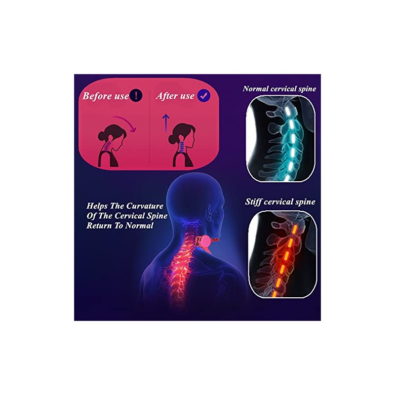 YGMXZL Neck Brace,Adjustable Cervical Collar Support and Back Posture Corrector