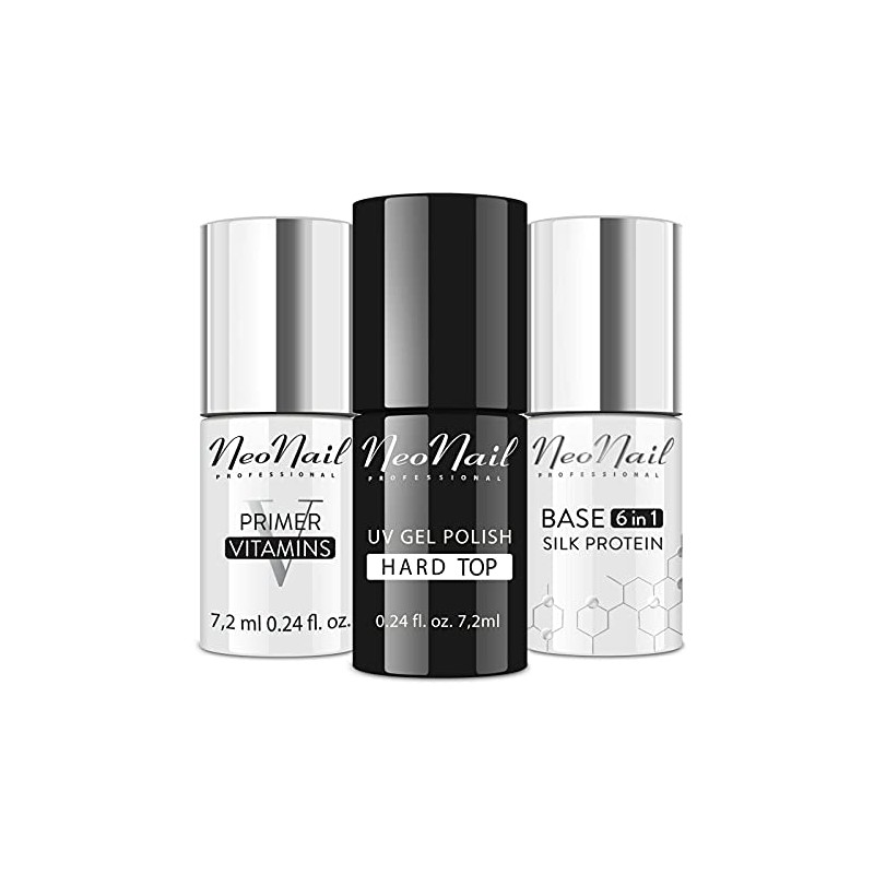 NEONAIL Set Hard Top 7.2 ml + Base Silk Protein