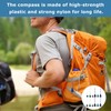 12 Stück Mini Kompass,Anhänger,Taschenkompass Geschenke,Anhänger Compass,Kompass Klein,Schlüsselanhänger,Multi-Farbe Mini Überleben Für