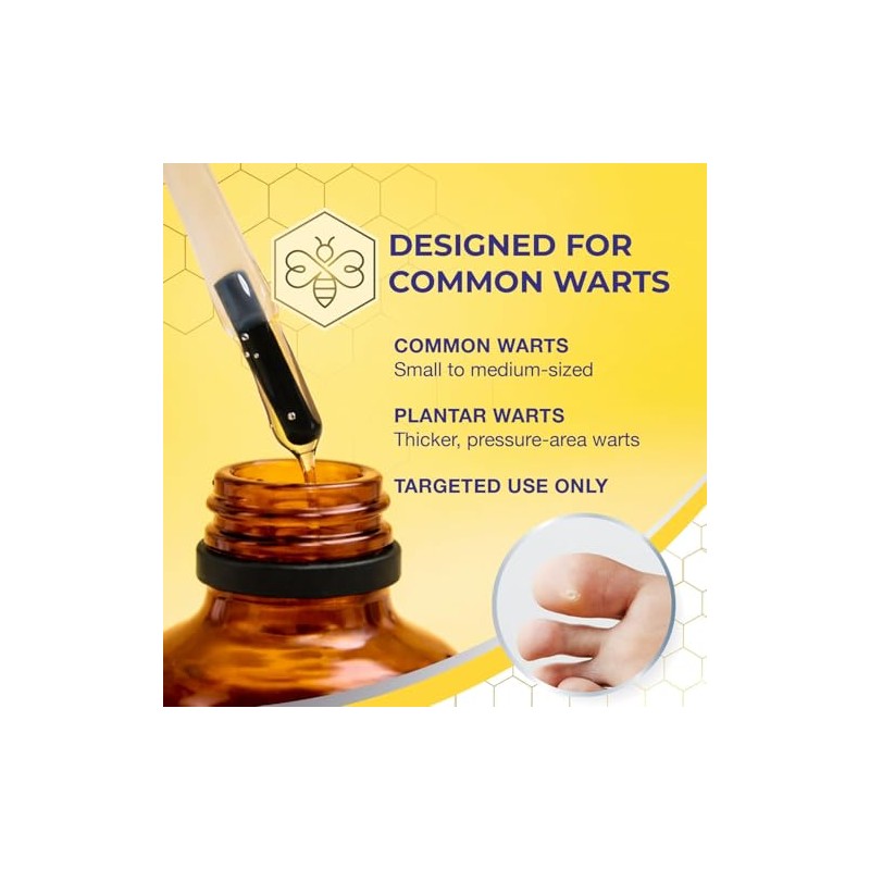 Bee Venom Liquid Wart Mask for Feet: 17% Salicylic Acid
