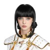 Long Purple Braided Ponytail Wig for Cosplay – Synthetic Clip-On