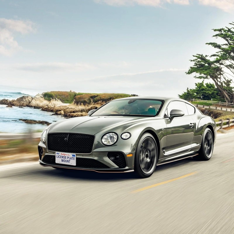 No Drill Front License Frame Compatible with Bentley Continental Bentley