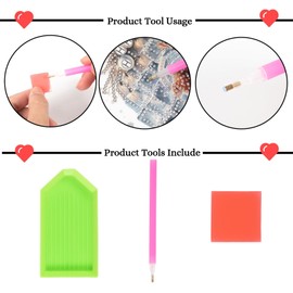 Christmas Cards ZANZER (6 Pack) 5D DIY Diamond Painting Christmas Greeting Cards Kit for Adults, DIY Diamond Painting for Family Friends Christmas Xmas Birthday Gift