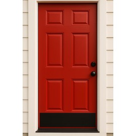 KOSHKA Door Kick Plate Peel and Stick (6"x 34", Black Charcoal)