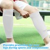 OIGWBPH 2 Pairs of Shin Pads Socks, Football Shin Pads
