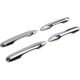 eLoveQ Chrome Door Handle Cover Compatible with Toyota 2018-2023 Camry/ 2019-2022 Corolla/ 2019-2022 Avalon/ 2016-2019 Pruis Hatchback with 2 Smart Keyholes