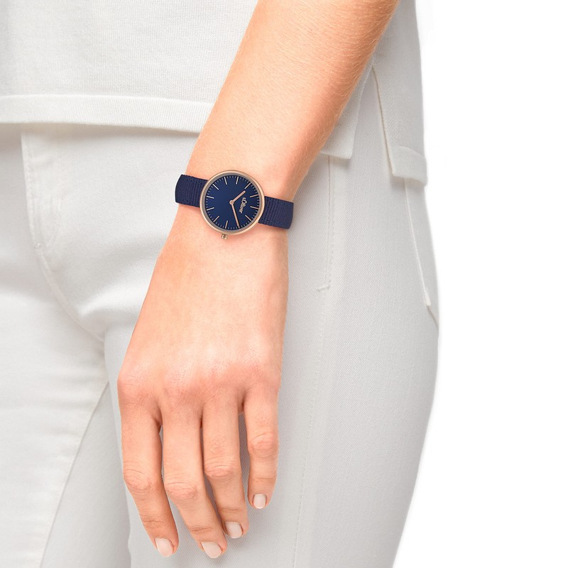 s.Oliver Women's Quartz Watch Analogue with Textile Strap, Waterproof, Comes