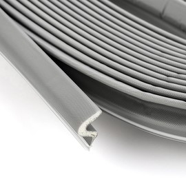 Weather Stripping Door Seal Strip Soundproof Q Foam Tape, Exterior Door Insulation Strip for Large Gap, Easy to Install(Grey, 50FT)