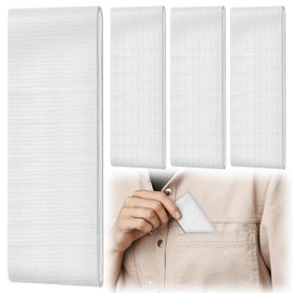 Innconee 4 Pack 1.77 in x 10 ft Travel Duct Tape Mini Pocket Size Flat Roll Flexible Heavy Duty Waterproof Tear by Hand for Repair Outdoor Emergency Gear EDC DIY Craft Camping Hiking (White)