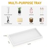 Bathroom Counter Tray,EG-SIPRO High-Grade Thickened Silicone Bathroom Vanity Tray,Shatterproof Rectangle