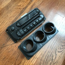 Jeep Dodge Chrysler Triple gauge pod mount for 2002-2007 Jeep Dodge Chrysler replaces factory radio