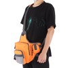 Polyester Multifunctional Fishing Tackle Crossbody Bag with Adjustable Shoulder Straps(Orange