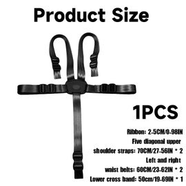 5-point safety belt, five-point safety belts for Stokke Tripp Trapp belt and high chair belt, 5-point high chair belt, safety belt extension, pram safety belt