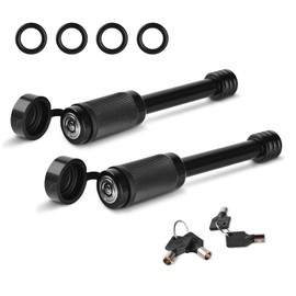 2 Pack Trailer Hitch Lock, Hitch Pin Lock with 5/8 Inch Diameter Anti-Theft Hitch Locking Pin for 2 Inch & 2-1/2 Inch Receiver, Black.