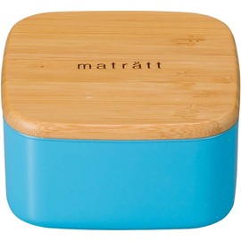 Masakazu Antibacterial Lunch Box Matratt Side Case, 10.1 fl oz (300 ml), Blue